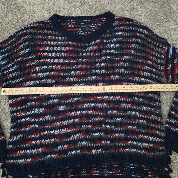 Women’s Cable Knit Sweater Sz S Oversize Tassel Boho Artsy Soft Cozy Whimsigoth - Picture 5 of 9